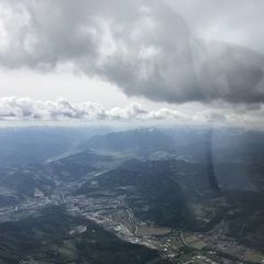 Flugwegposition um 13:24:54: Aufgenommen in der Nähe von Gemeinde Oberaich, 8600 Oberaich, Österreich in 2532 Meter